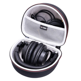 L LTGEM ATH-M50X case outer dimensions for secure fit and protection.