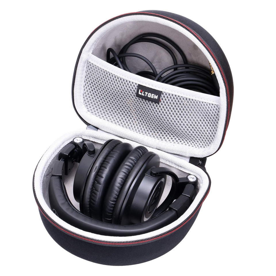 L LTGEM ATH-M50X case outer dimensions for secure fit and protection.