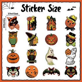 L1rabe close-up pumpkin sticker detail highlighting vintage print quality