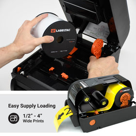 LabelTac 5-year guarantee card emphasizing official supply warranty