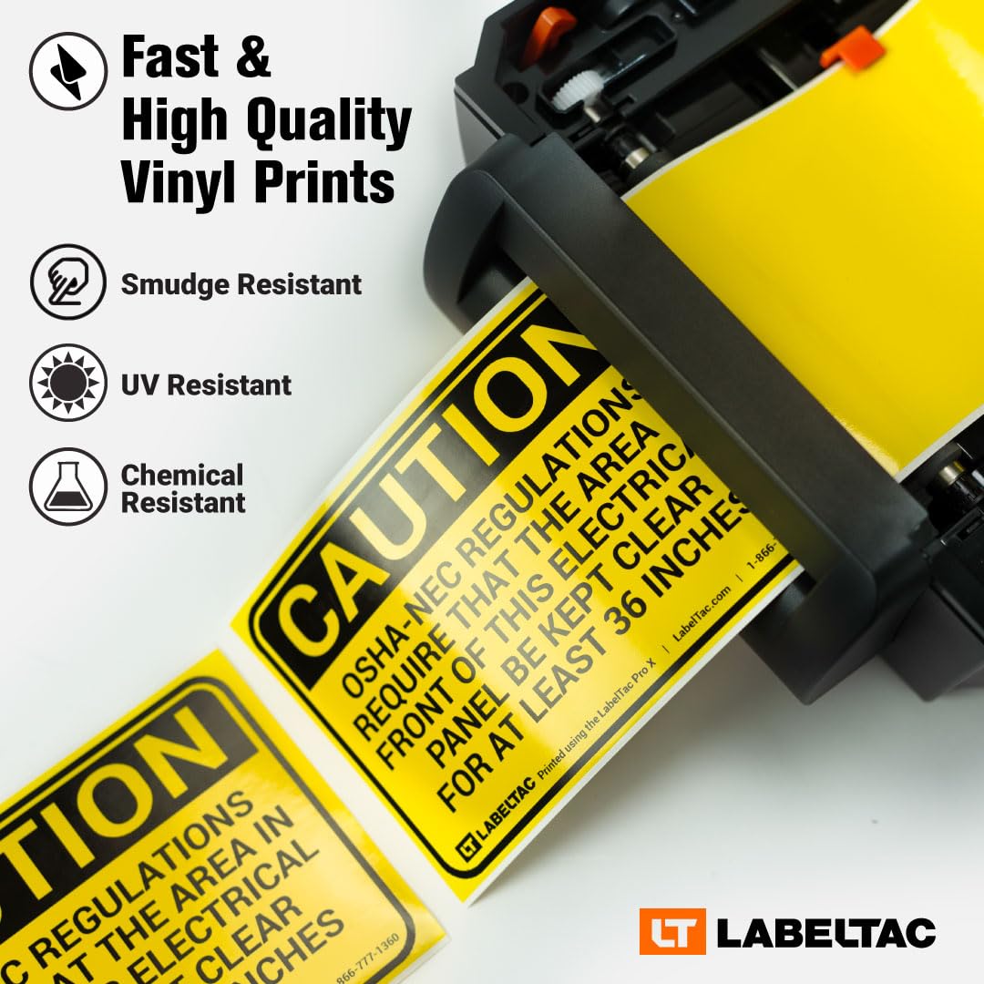 LabelTac durable vinyl label supply with strong adhesive for tough environments.