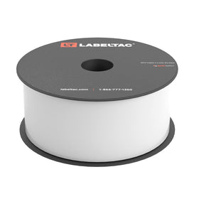 LabelTac white vinyl label roll for durable indoor and outdoor labeling.