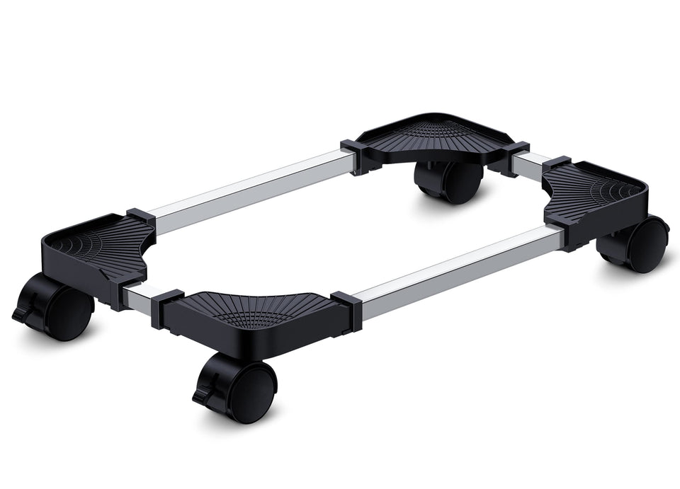 LABOBOLE front view of stand holding PC shows stable elevation and organized desk