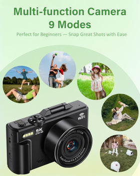 Lacegre camera in use on a tabletop vlogging setup for smooth content creation