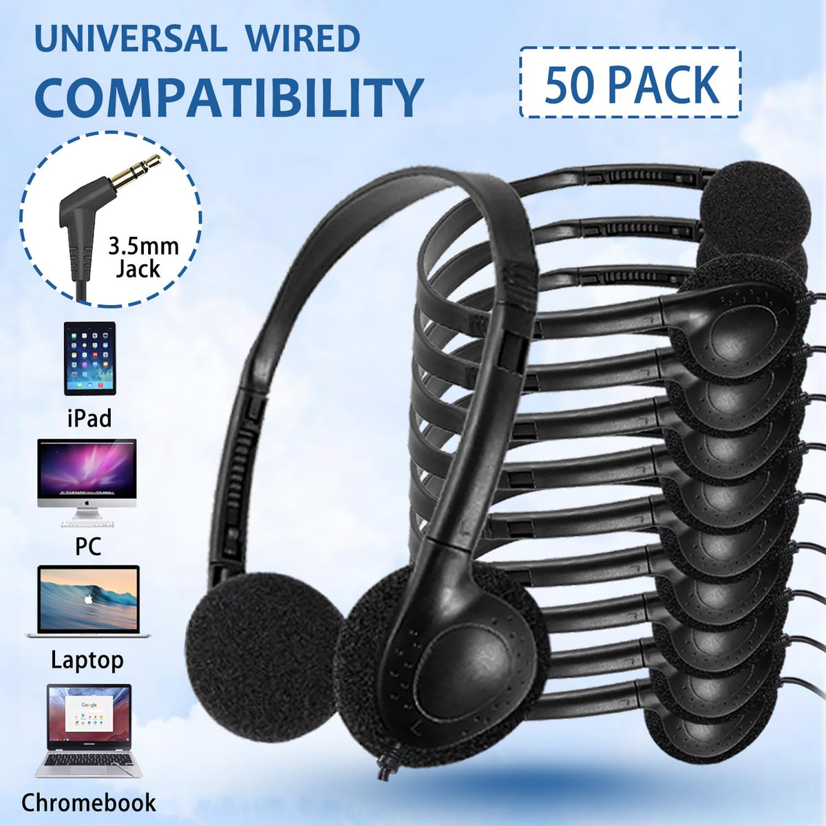 Ladont adjustable headband fits all ages for flexible use across grades.