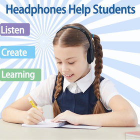 Ladont headphones with cushioned earcups provide comfortable wear during long class sessions.