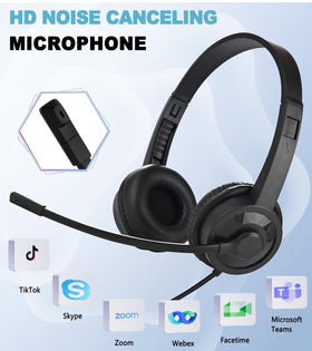 Ladont Headphones in-line controls and mic mute for easy use