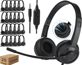 Ladont Kids Headphones classroom pack with adjustable headbands for comfort