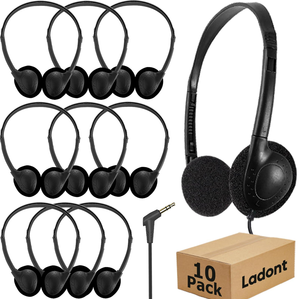 Ladont kids headphones pack of ten in classroom use for focused learning