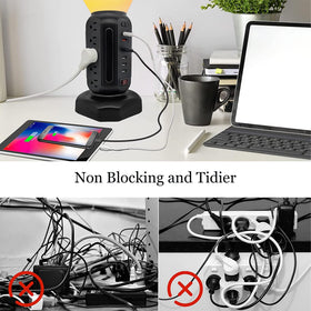 LAGIVINE retractable 6.5ft cord wound inside tower for tidy cable management