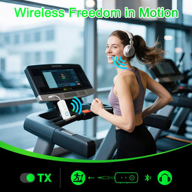 LAICOMEIN plugged into a home stereo to stream smartphone music wirelessly