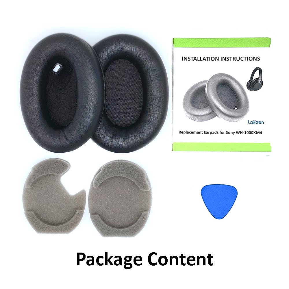 Laifzen Lambskin XM4 earpads breathable foam layer for cool comfort.