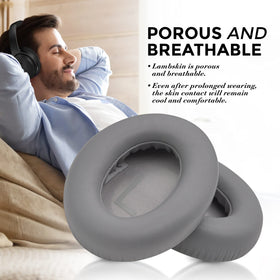 Laifzen NC700 earpads on headphones provide breathable comfort during long listening sessions.
