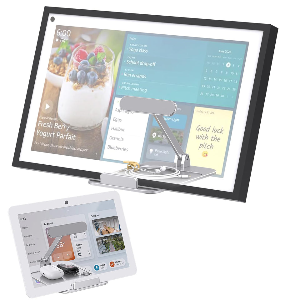 Laivli Tilt Stand with Echo Show 15 base for secure hands-free viewing