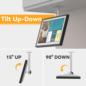 Laivli bracket demonstrating tilt swivel rotation, optimal viewing angles