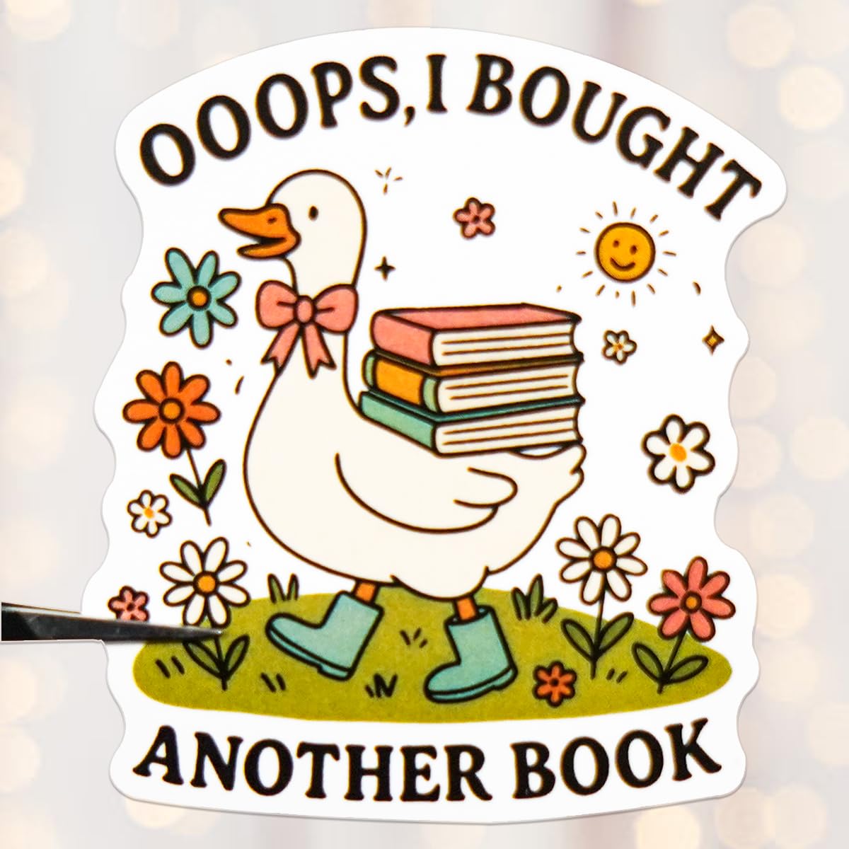 LakoArt glossy book stickers featuring library quotes for readers.