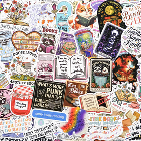 LakoArt book stickers on a phone case for quick customization.