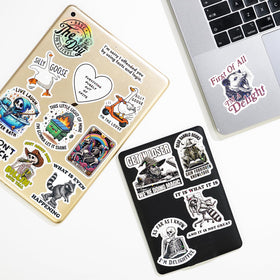 LakoArt car bumper stickers offer expressive, removable vehicle decals