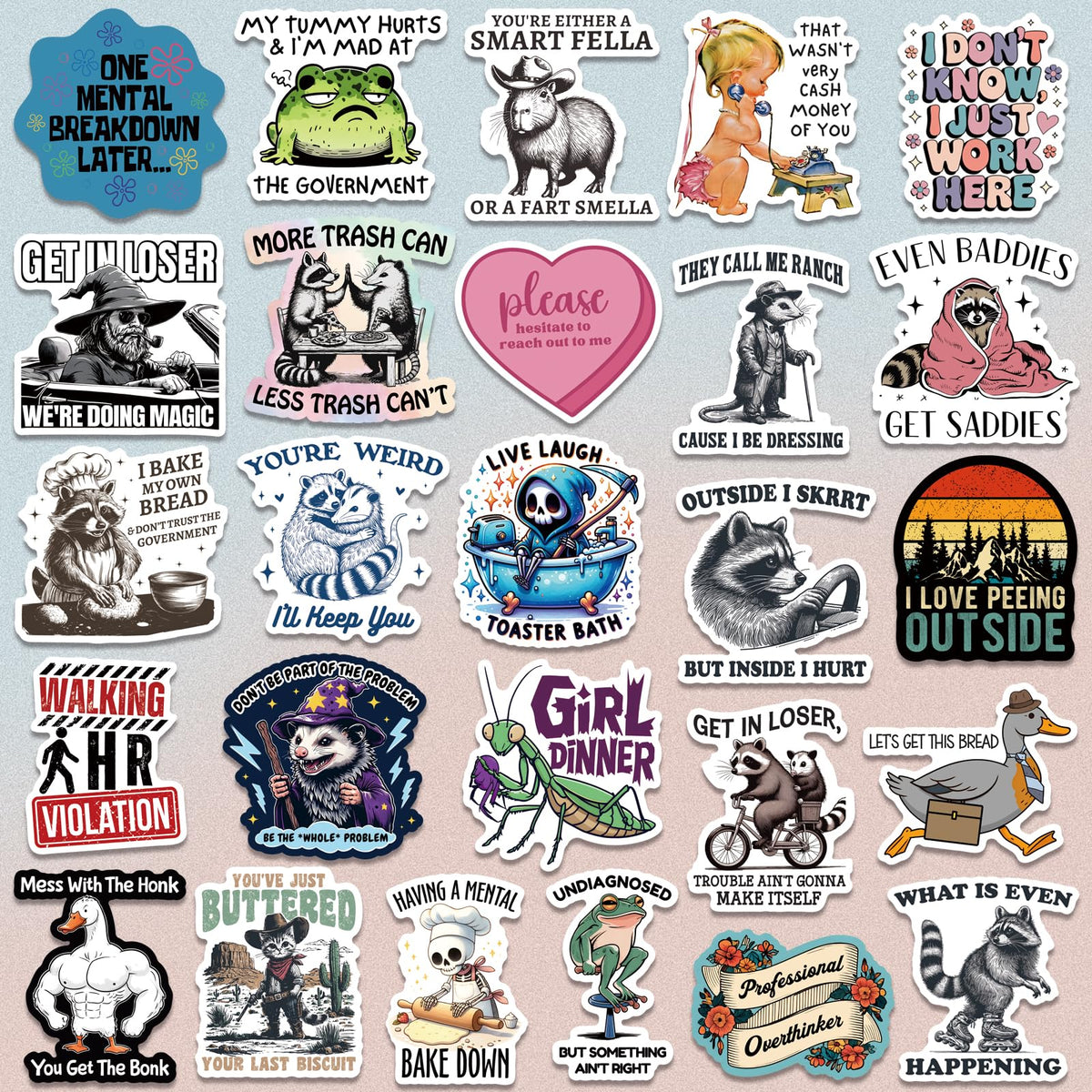 LakoArt varied designs cover moods from chaos to edgy humor