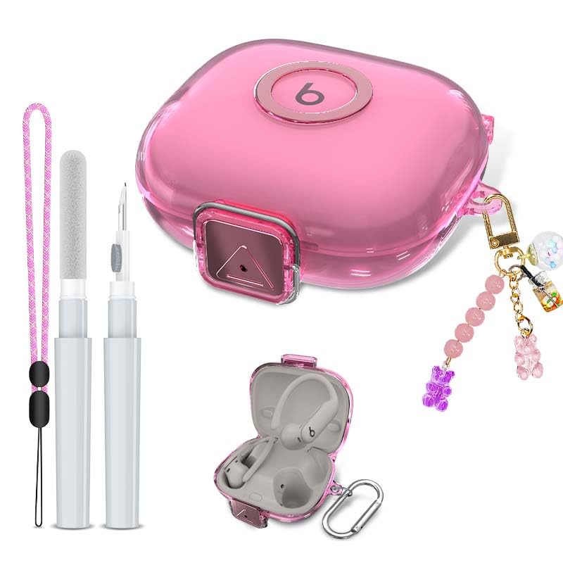 LAKSDIURT front view pink case showing clear protection and neat fit