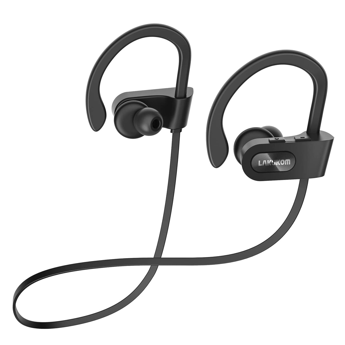 Lakukom deep bass wireless headphones with immersive sound for workouts.