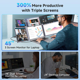 Lalovin 235-degree rotation enables flexible, comfortable viewing angles