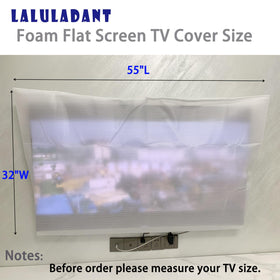 Laluladant 55-inch foam TV cover shields 55-inch screens from dust