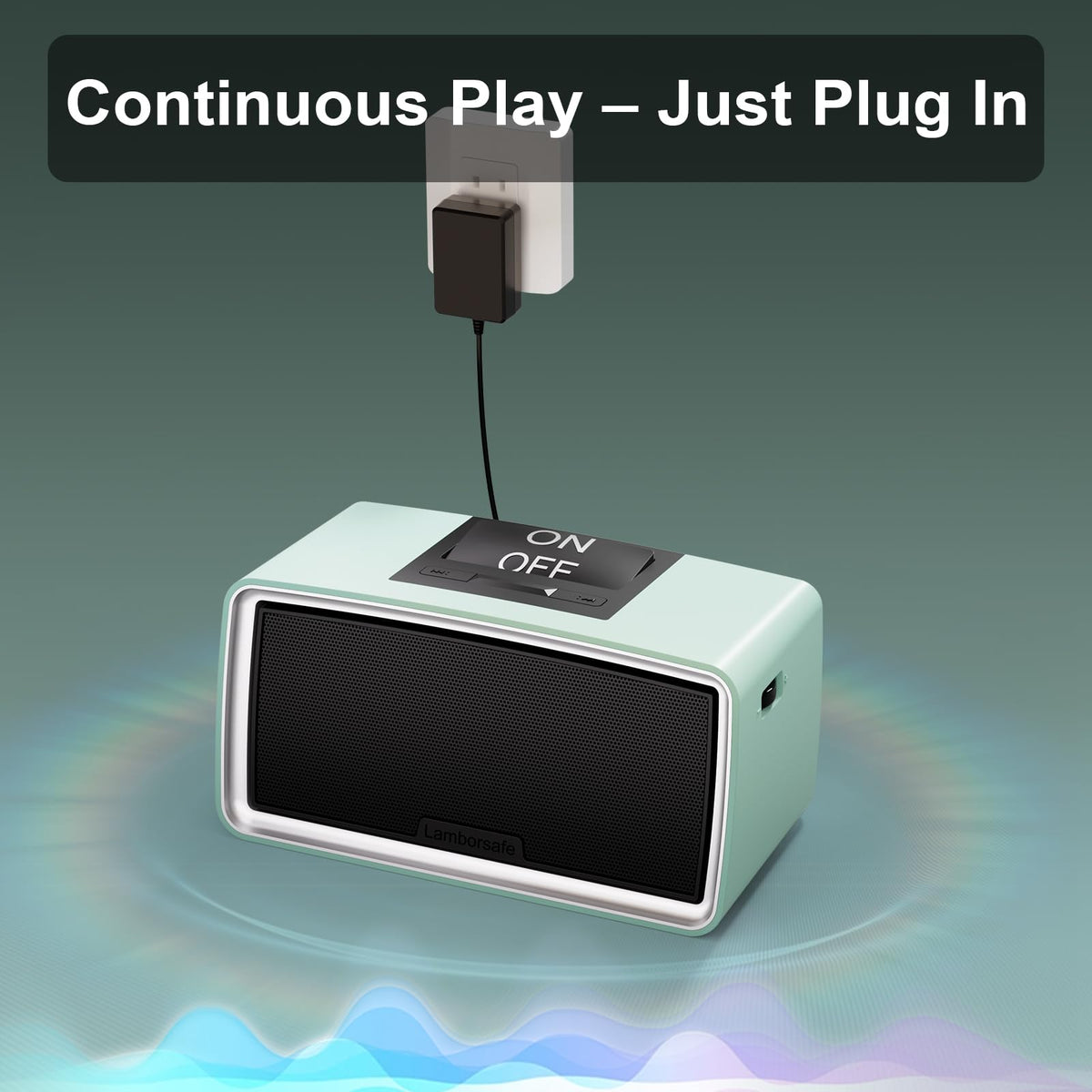 Lamborsafe One-Button for daily use at home with uninterrupted playback.