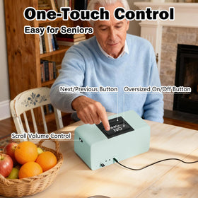 Lamborsafe One-Button with hidden side volume control, reducing accidental adjustments.