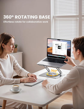 Lamicall close-up of aluminum ventilation holes for better heat dissipation and laptop longevity