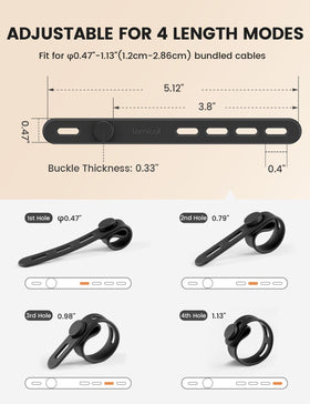 Lamicall travel setup using cable ties to organize accessories on the go