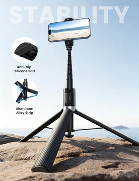 Lamicall zero-wobble triangular base detail providing steady support