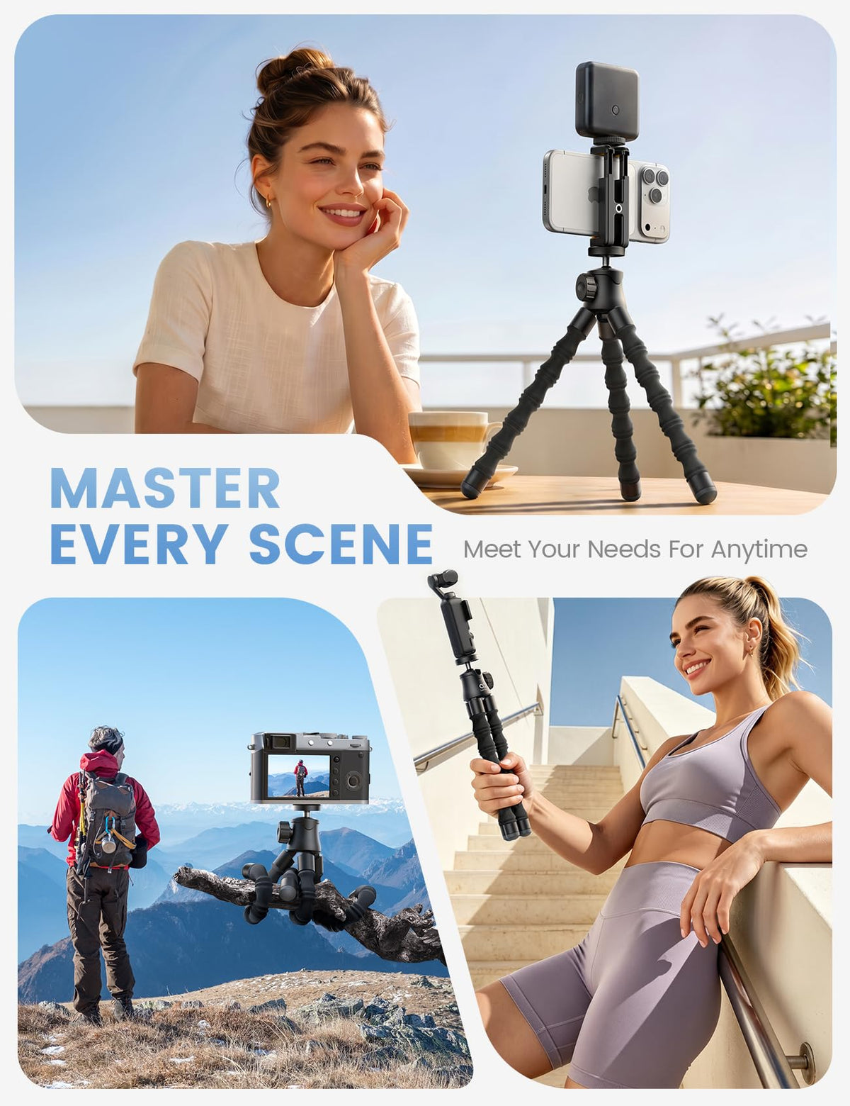 Lamicall pocket-friendly tripod ready for travel and on-the-go filming