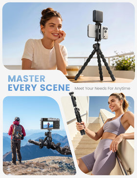Lamicall pocket-friendly tripod ready for travel and on-the-go filming
