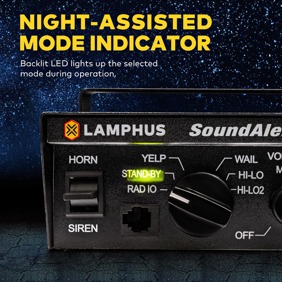 LAMPHUS SoundAlert PTT mic for hands-free communication in the field