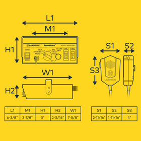 LAMPHUS SoundAlert wail, yelp, and hi-low tones for versatile signaling