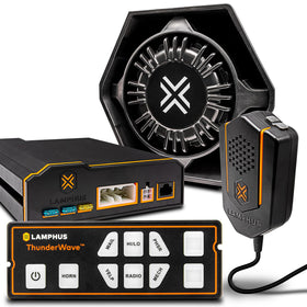 LAMPHUS ThunderWave 100W siren speaker delivering loud warning for emergency vehicles