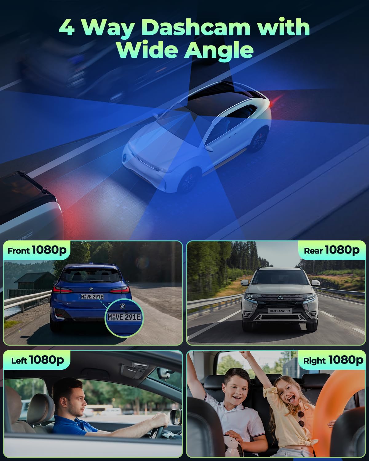 LAMTTO dash cam rear view provides evidence-ready footage for rear incidents