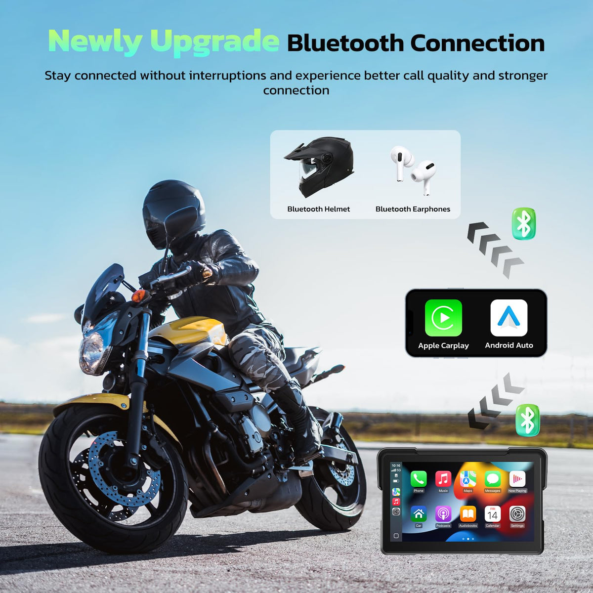LAMTTO 7-Inch IPS touchscreen is glove-friendly for accurate control