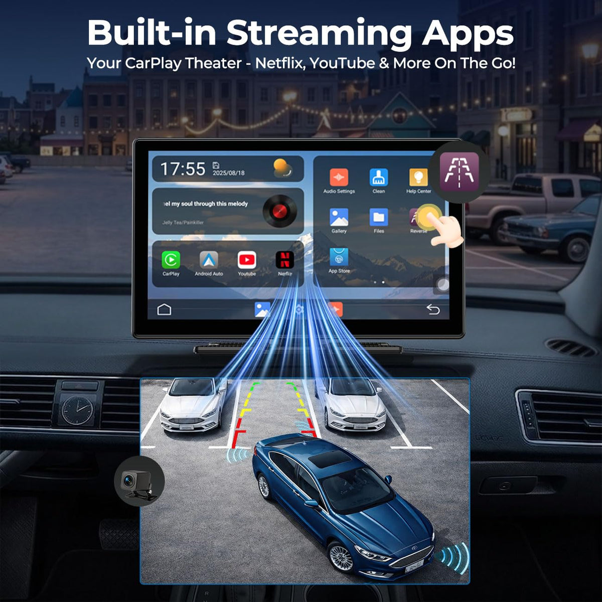 LAMTTO dual-band Wi-Fi and Bluetooth setup for stable car connectivity