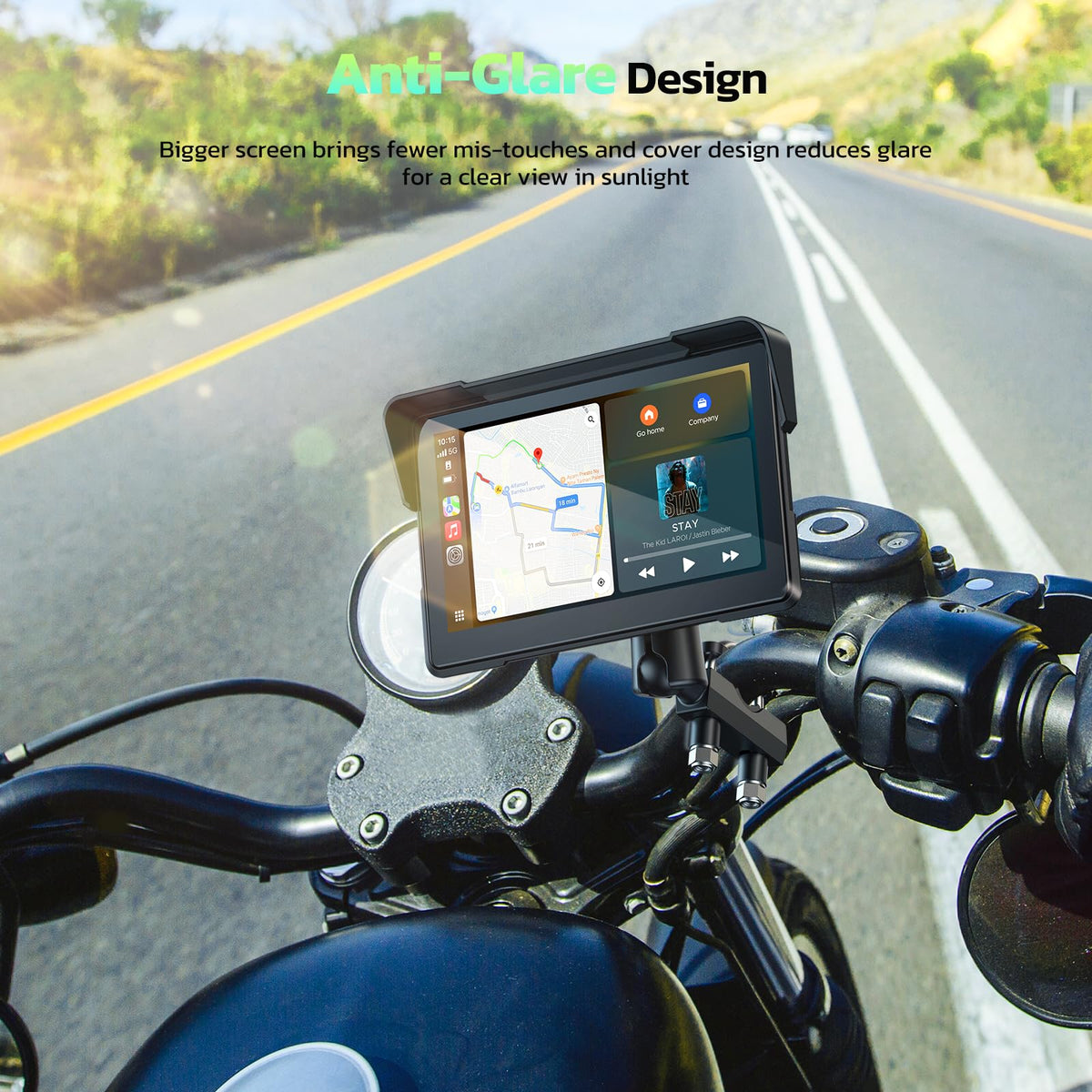 LAMTTO dual Bluetooth connections enable hands-free calls and music from multiple devices