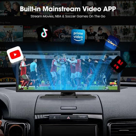 LAMTTO Netflix and YouTube streaming on the screen supports passenger entertainment.
