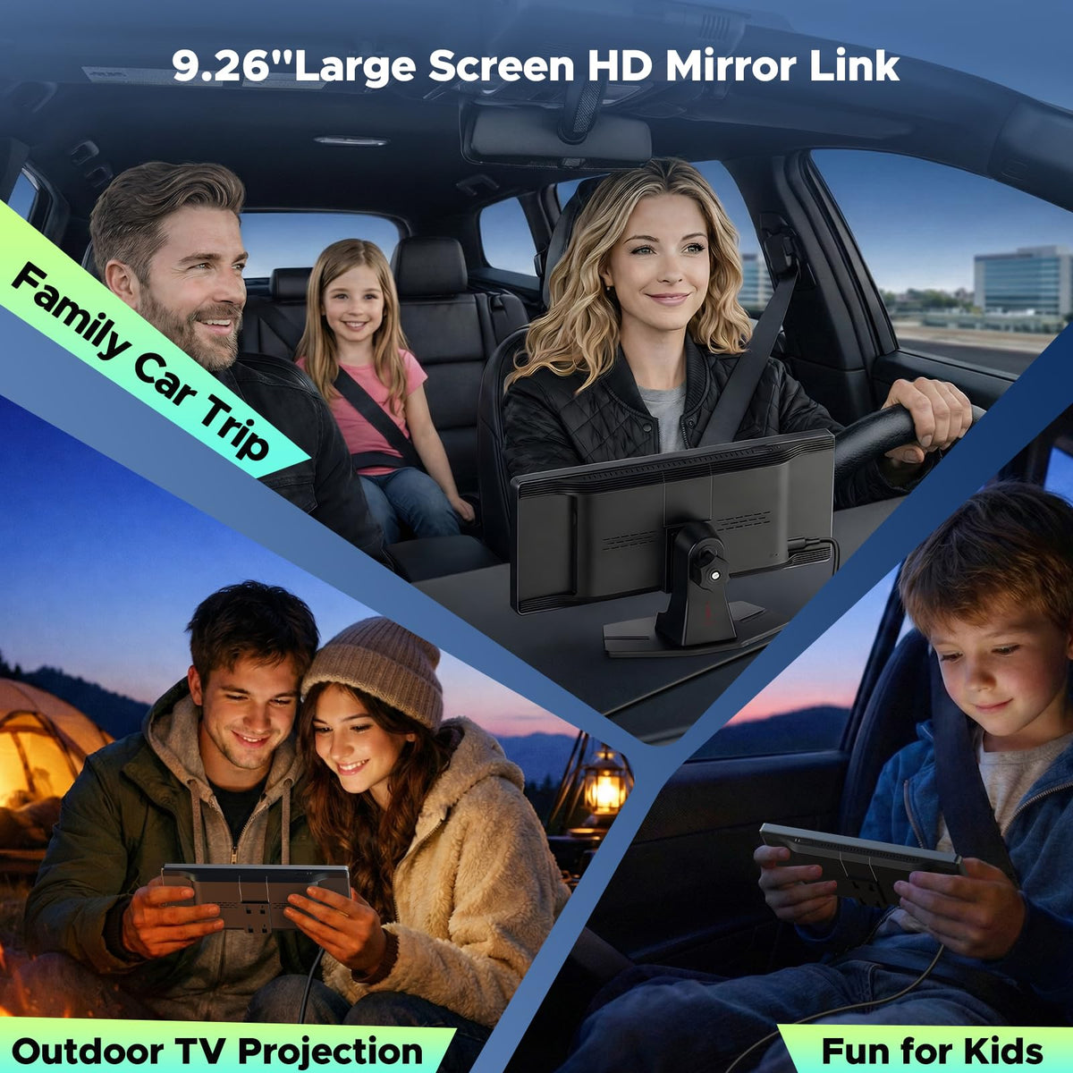 LAMTTO universal-fit mount and quick setup fit most vehicles