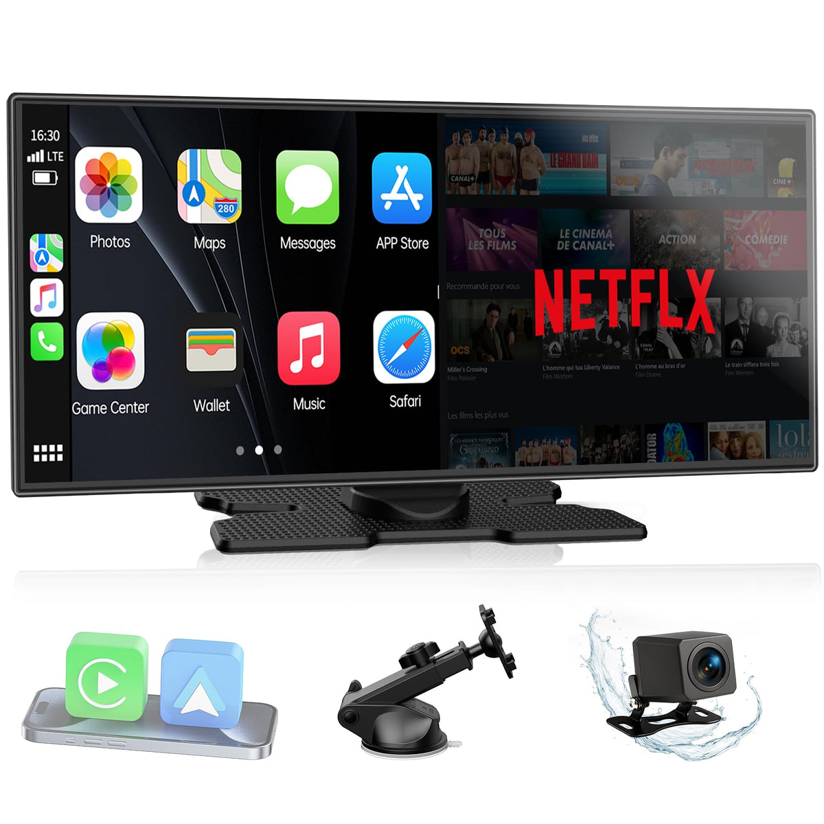 LAMTTO upgraded 11-inch wireless CarPlay screen boosts in-car entertainment and navigation.