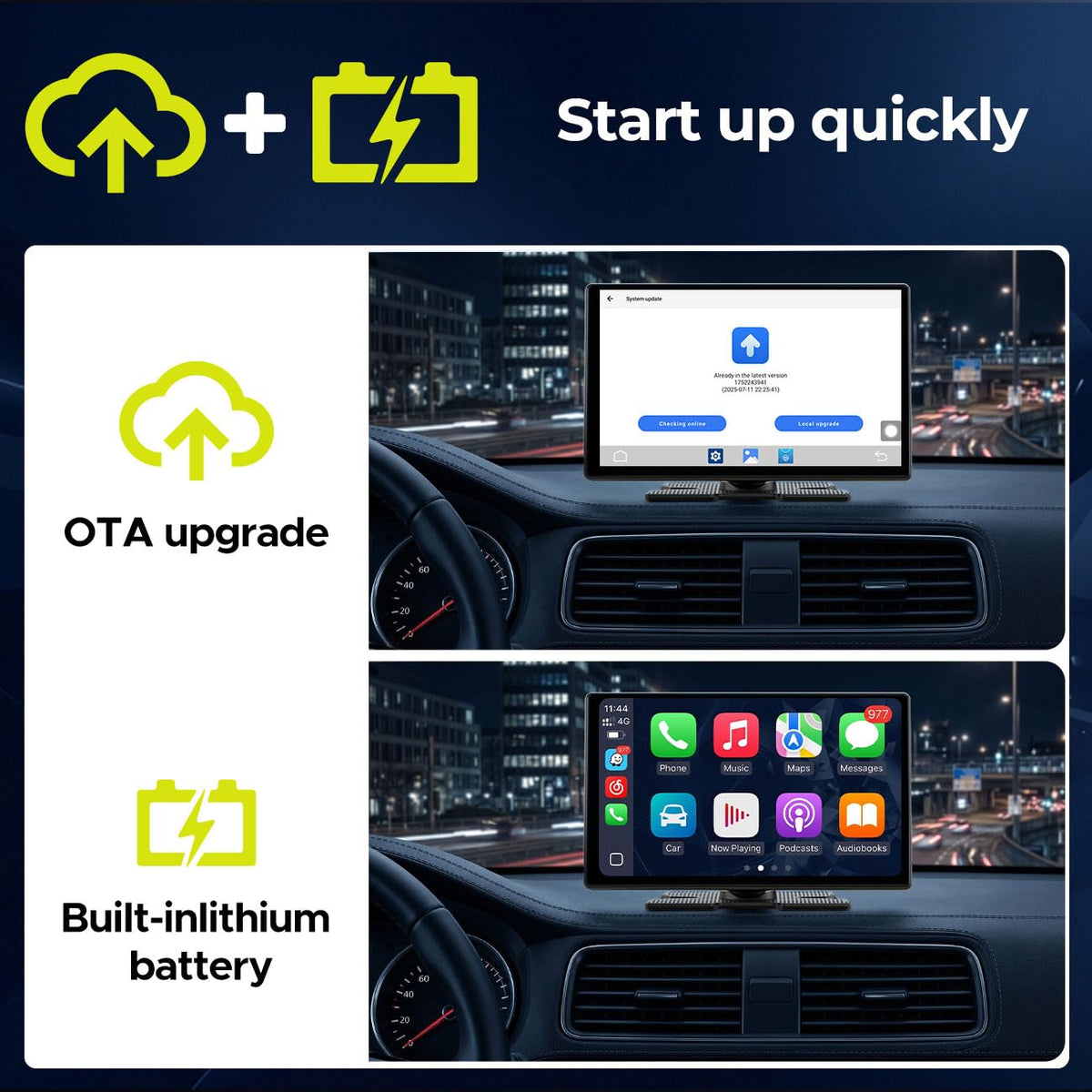 LAMTTO voice control and Siri compatibility enabling hands-free navigation