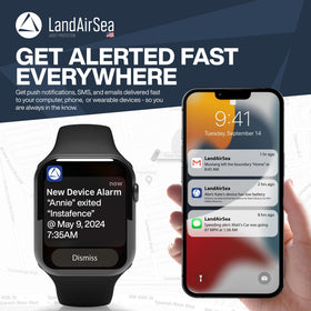 LandAirSea Overdrive held in hand for size comparison, portable and easy to place