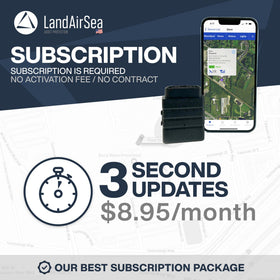 LandAirSea Sync compact plug-and-play design blends into any vehicle.