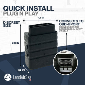 LandAirSea Sync with Google Maps visualizes movements in real time.