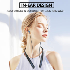 LANDIBO neckband next to smartphone to show compact scale and everyday carry compatibility