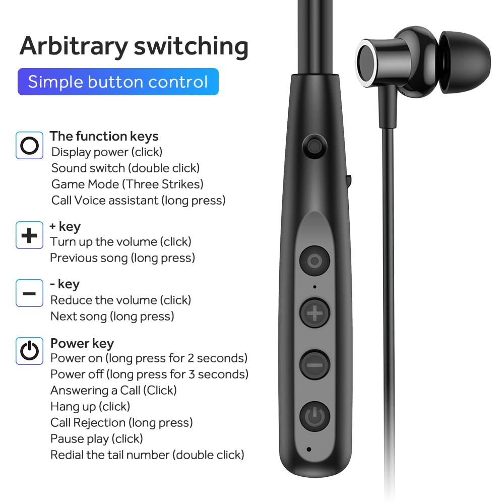 LANDIBO Y10 battery indicator showing up to 100 hours of playback.